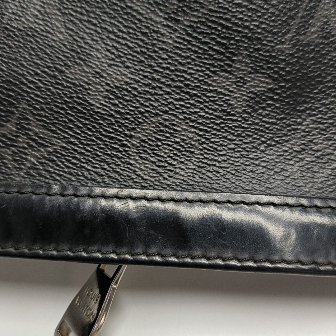 Pochette Voyag MM Monogram Coated Canvas Black