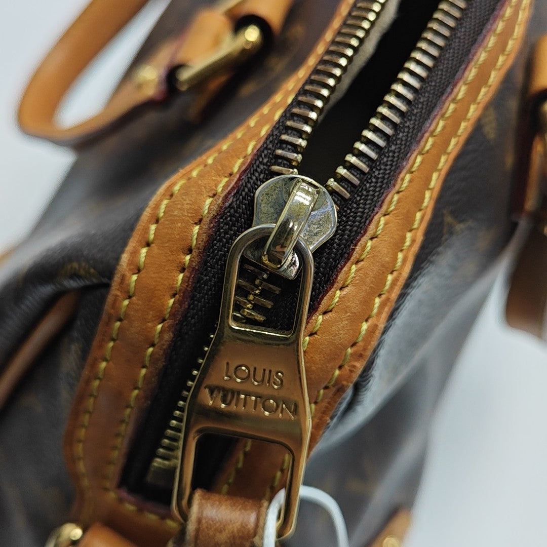 RETIRO NM Monogram Coated Canvas Brown