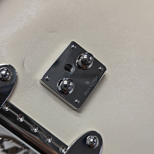 SIDE TRUNK Calfskin White