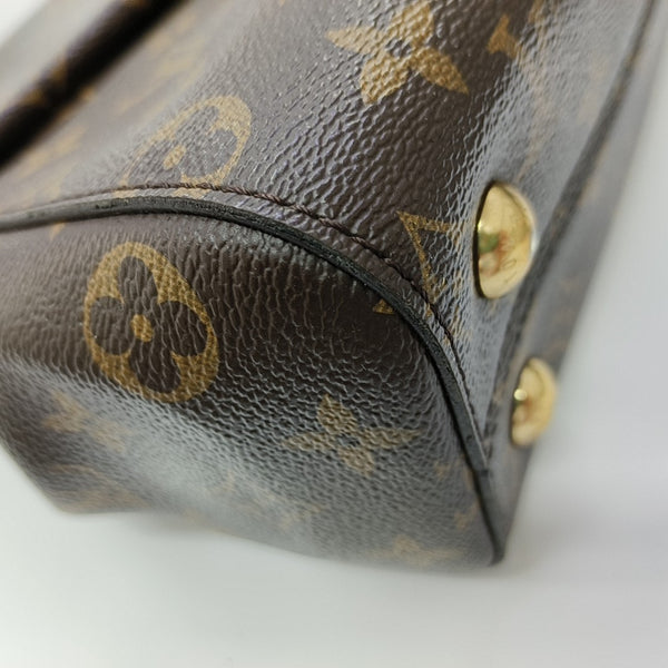 CLUNY PM Monogram Coated Canvas Brown