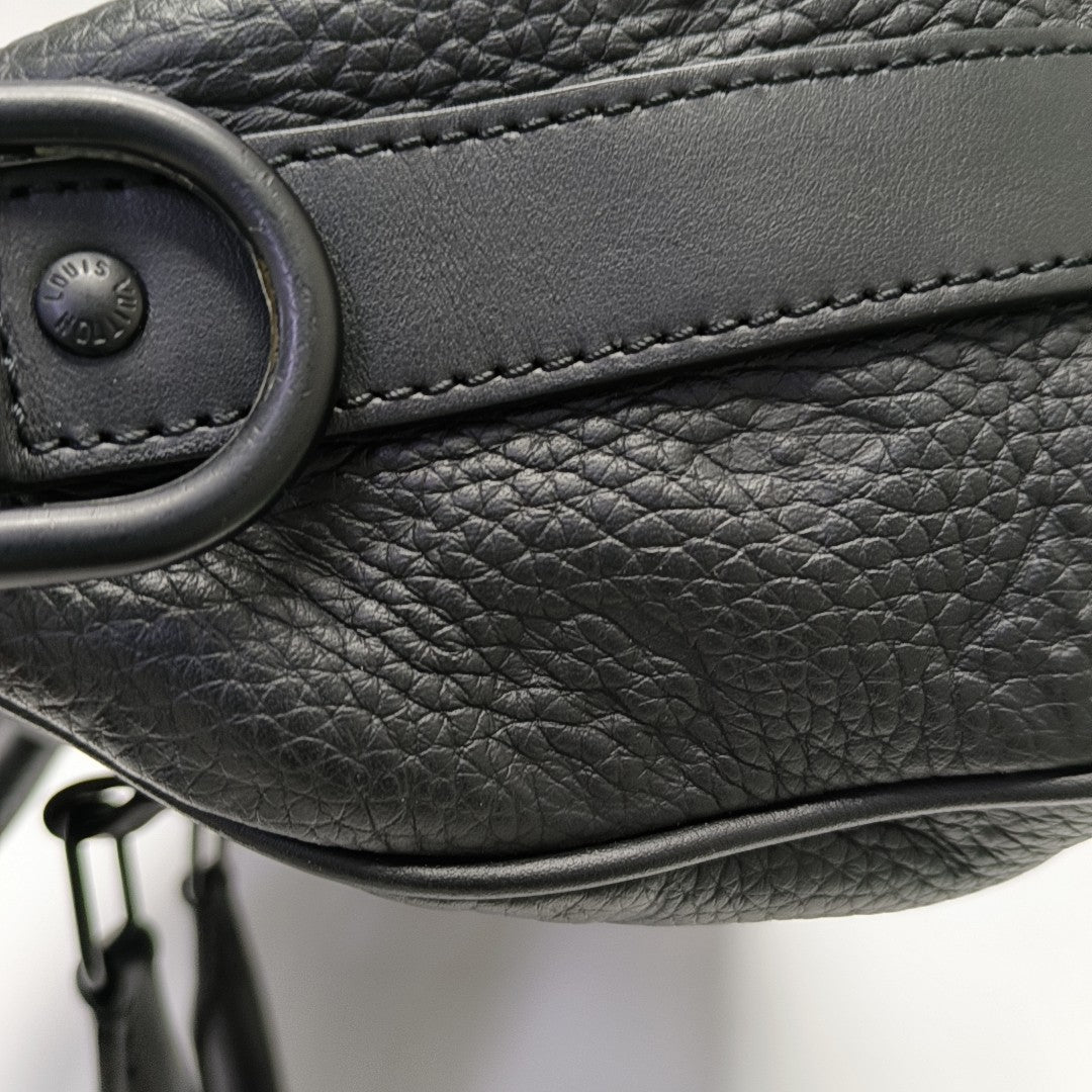 KEEPALL 25 Monogram Calfskin Black