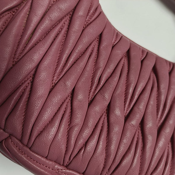 Wander Matelassé Small Quilted Lambskin Pink