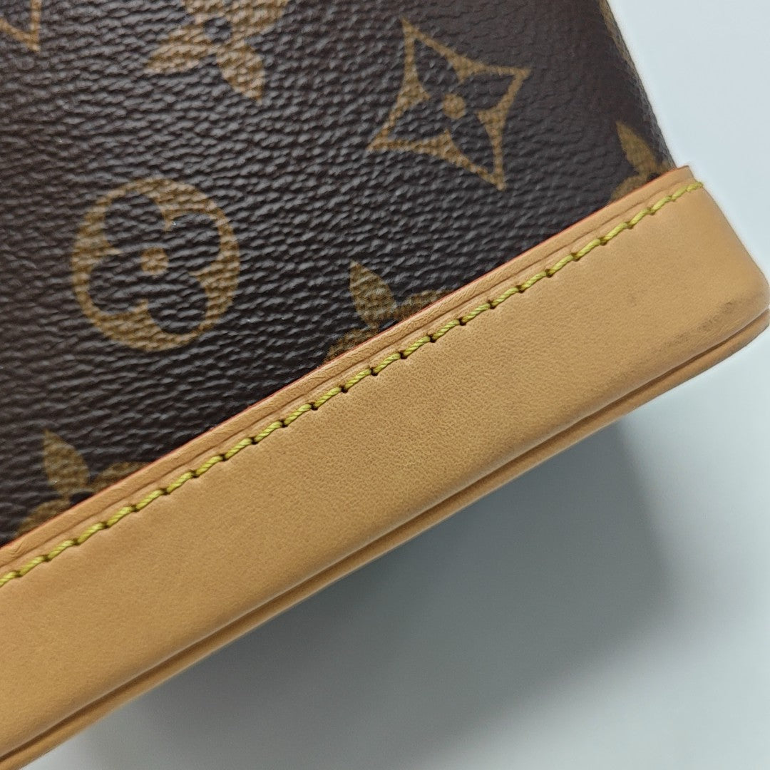 NOÉ Nano Monogram Coated Canvas Brown