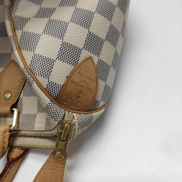SPEEDY 30 Damier Azur Coated Canvas White