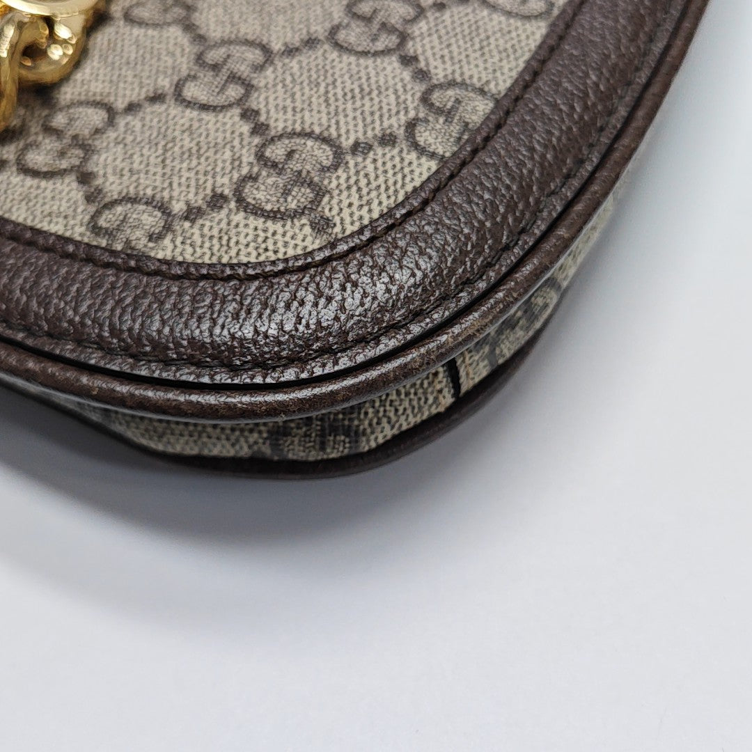 Blondie Small Monogram Coated Canvas Brown