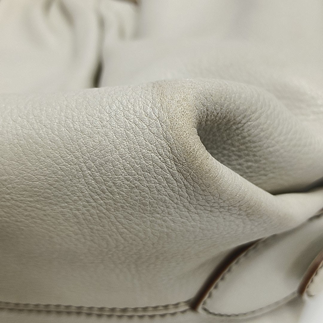 Calfskin Top Handle Bag White