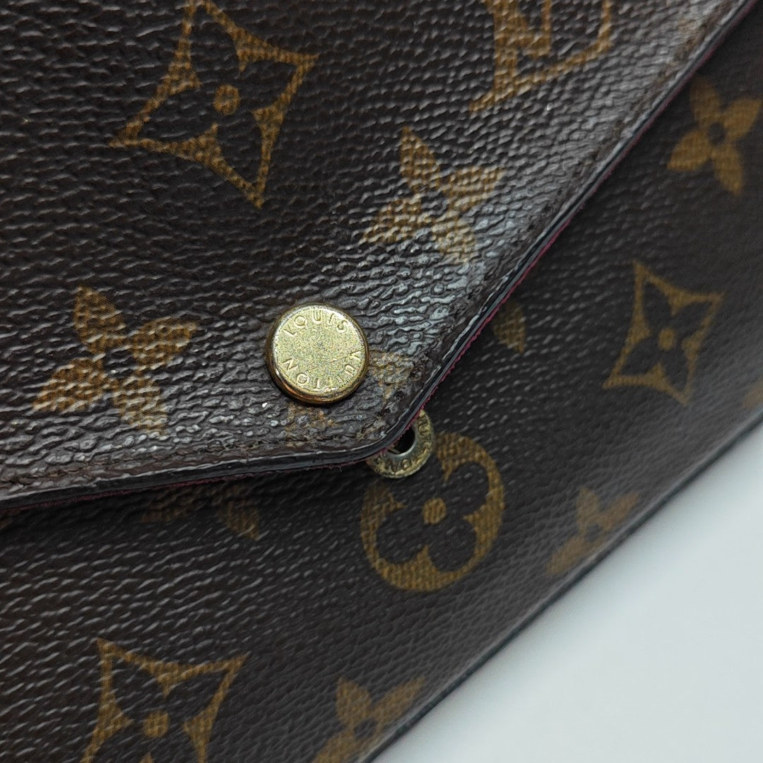 FÉLICIE Monogram Coated Canvas Brown