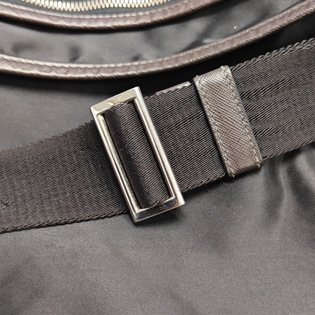 Nylon Shoulder Bag Black