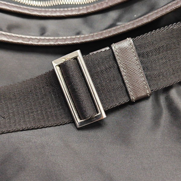 Nylon Shoulder Bag Black