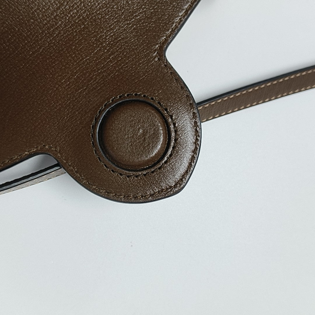 Horsebit 1955 Mini Monogram Coated Canvas Beige