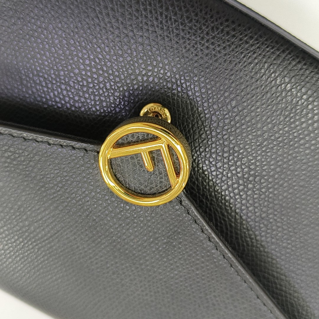 Calfskin Shoulder Bag Black