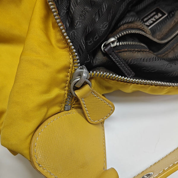 Nylon Shoulder Bag Yellow