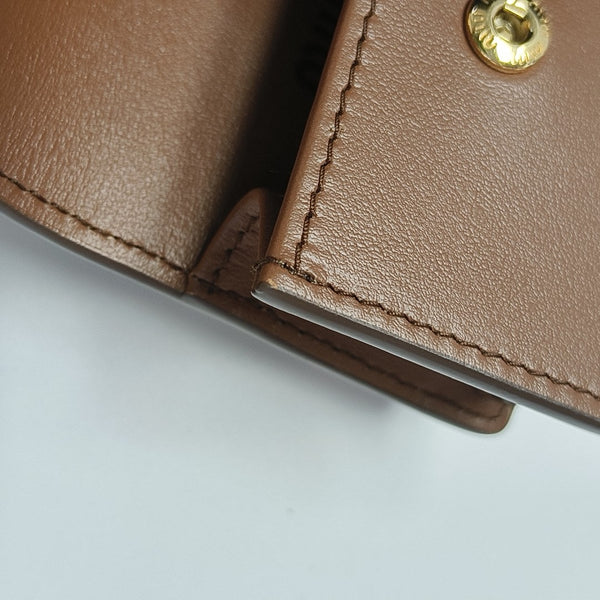 Calfskin Shoulder Bag Brown