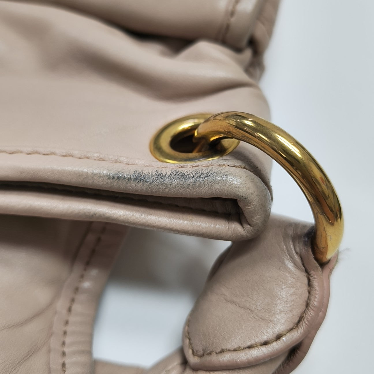 Miu Coffer Quilted Lambskin Pink