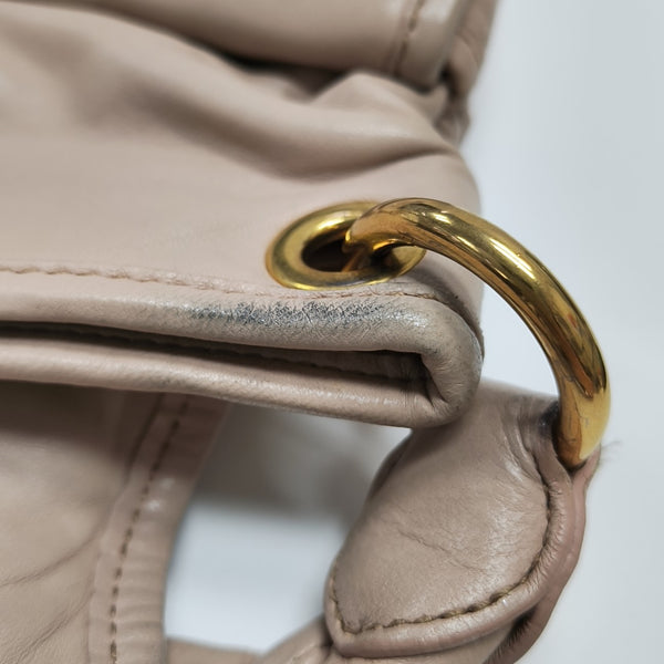 Miu Coffer Quilted Lambskin Pink