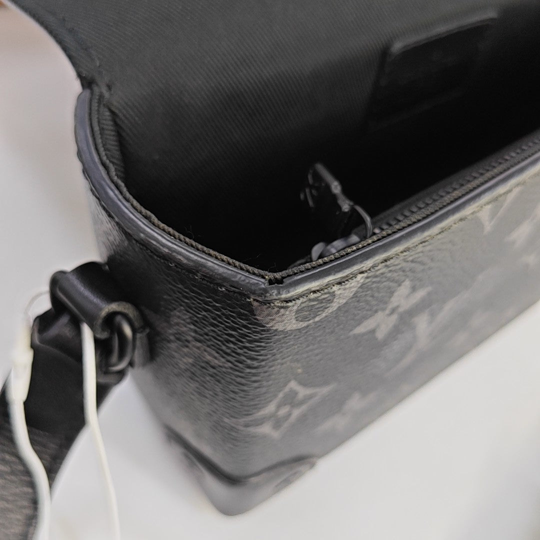 STEAMER Mini Monogram Coated Canvas Black