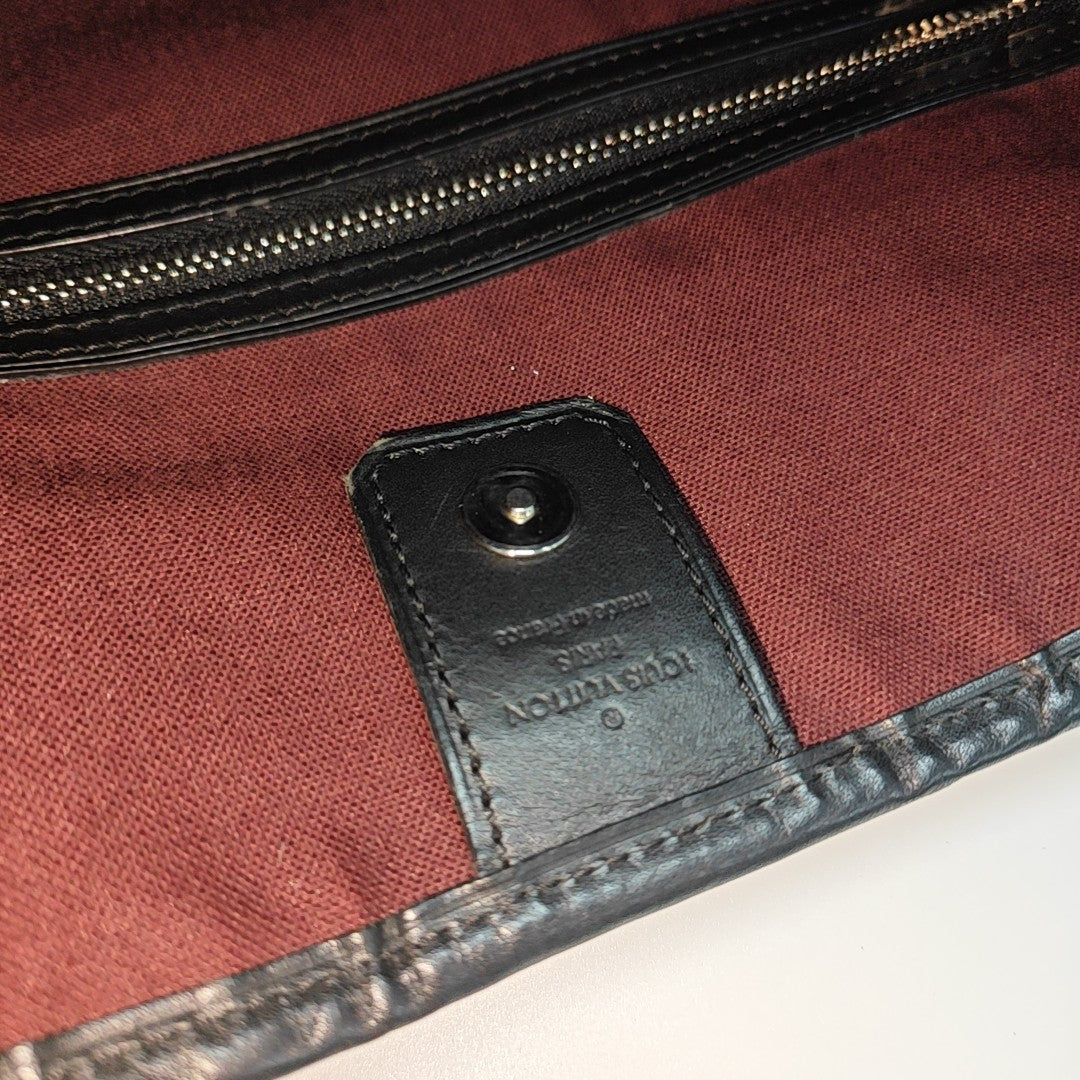 DAVIS Monogram Coated Canvas Brown