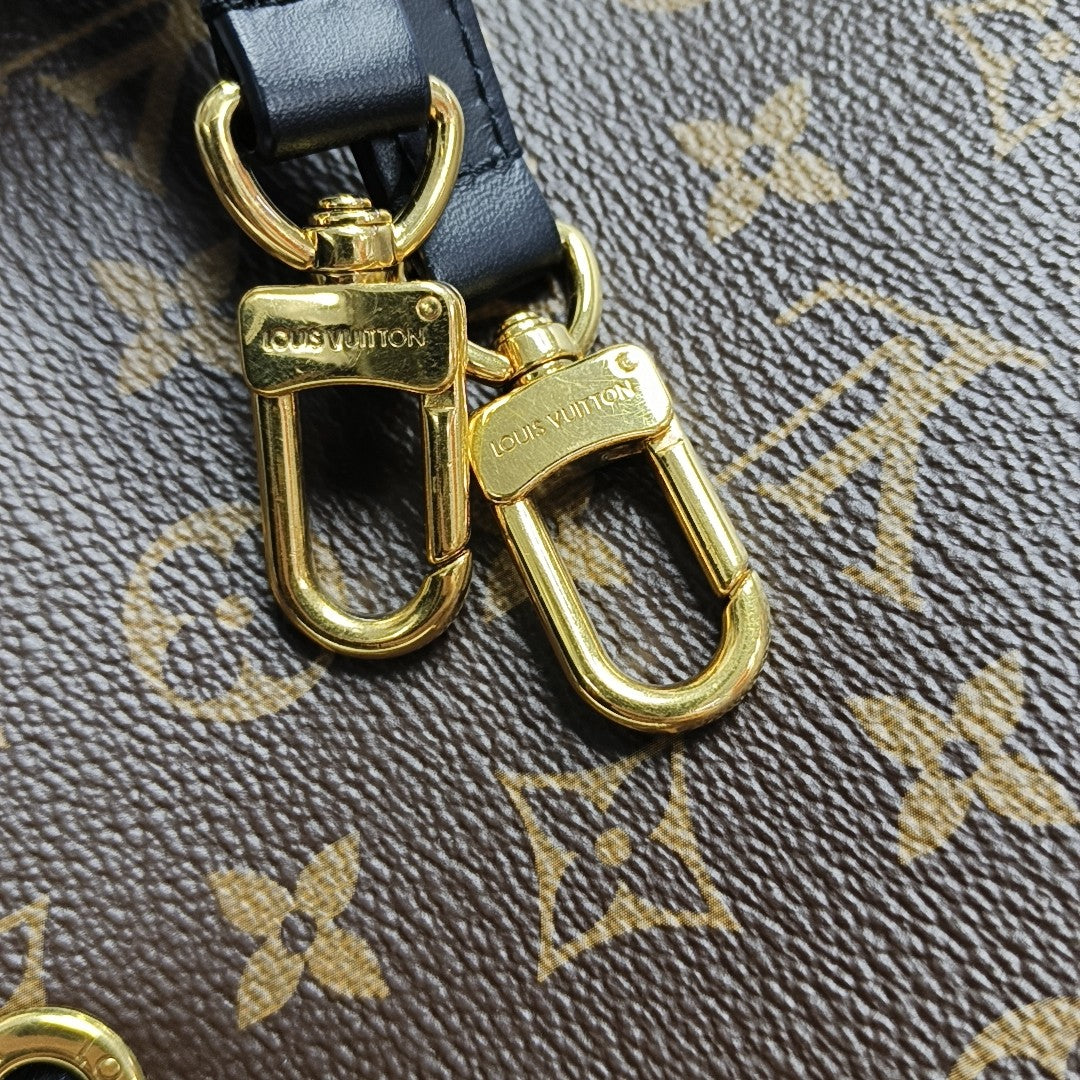 NÉONOÉ MM Monogram Coated Canvas Brown