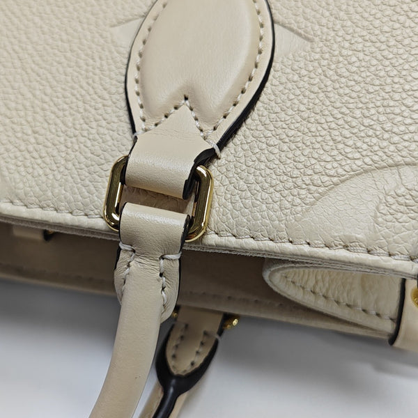 ONTHEGO PM Monogram Calfskin Beige