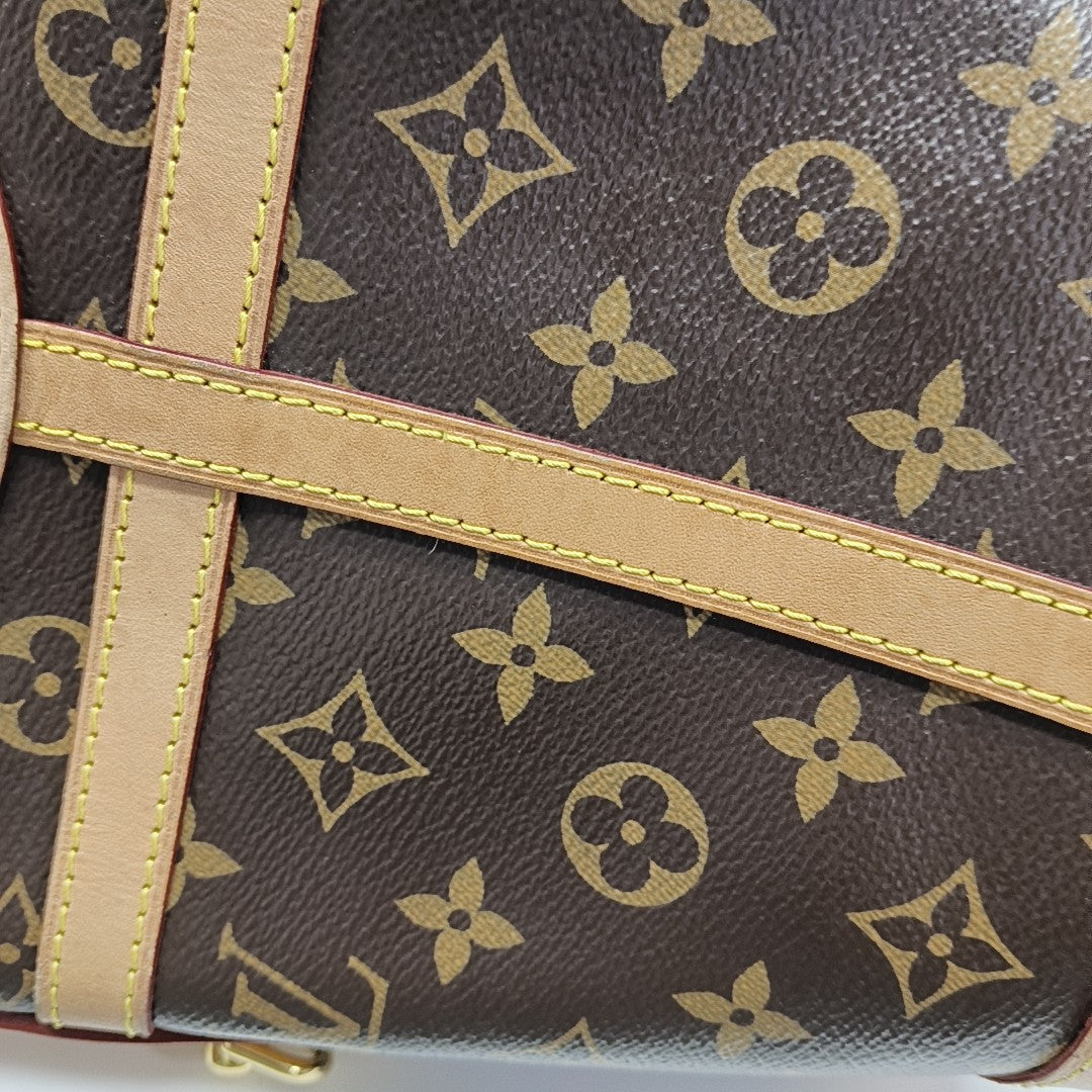 DUFFLE Monogram Coated Canvas Brown