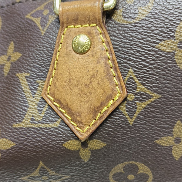 SPEEDY 30 Monogram Coated Canvas Brown