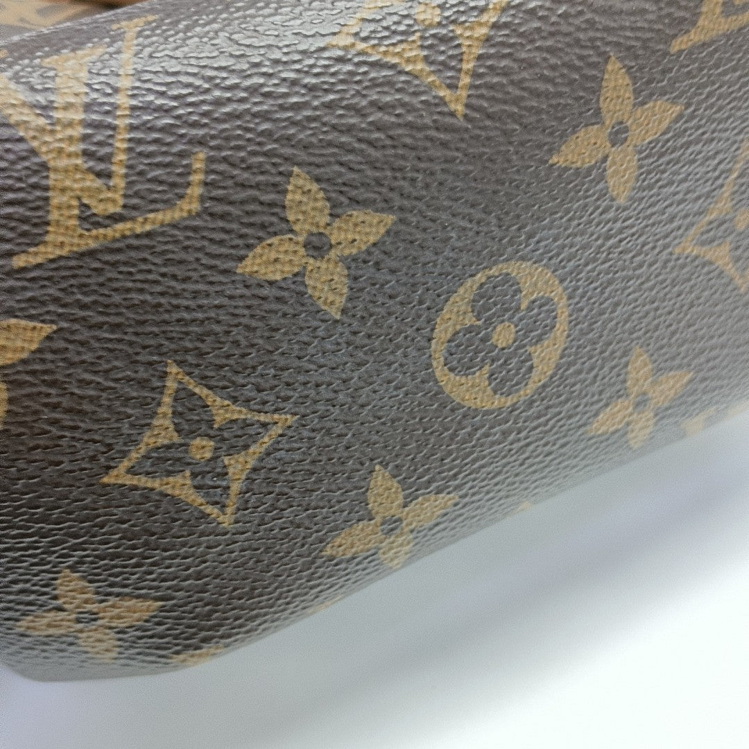 SPEEDY Nano Monogram Coated Canvas Brown