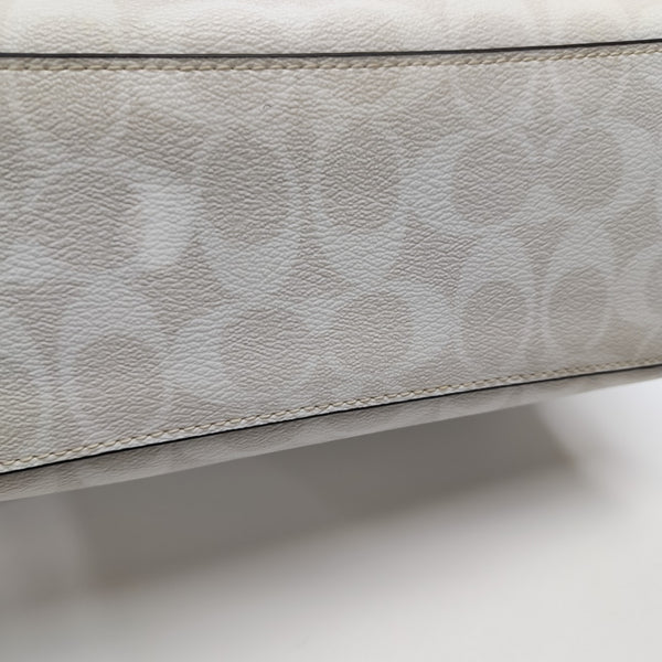 MOLLIE 25 Monogram Coated Canvas White