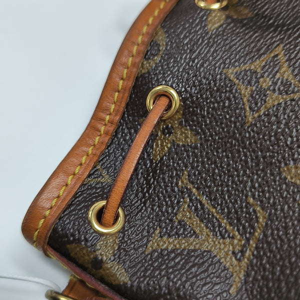 NÉONOÉ Nano Monogram Coated Canvas Brown