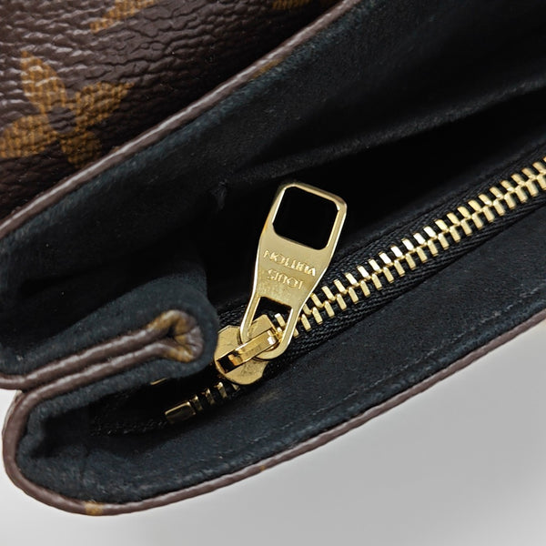 SAINT PLACIDE Monogram Coated Canvas Black