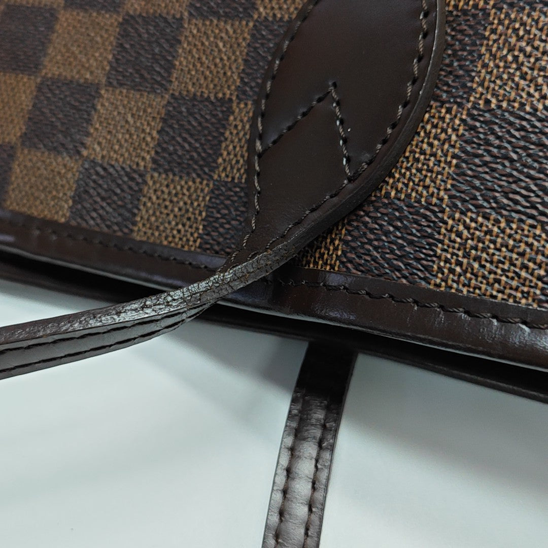 NEVERFULL MM Damier Ebene Coated Canvas Brown