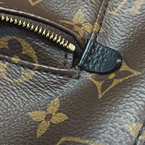 Monogram Coated Canvas Backpack Brown