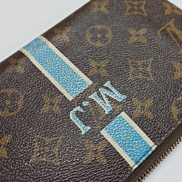 ZIPPY Monogram Coated Canvas Brown Wallet