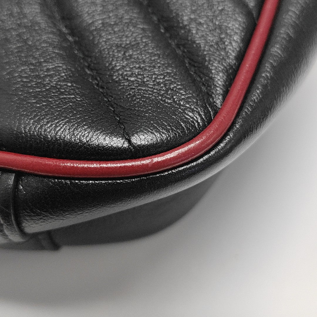 GG Marmont Medium Quilted Calfskin Black