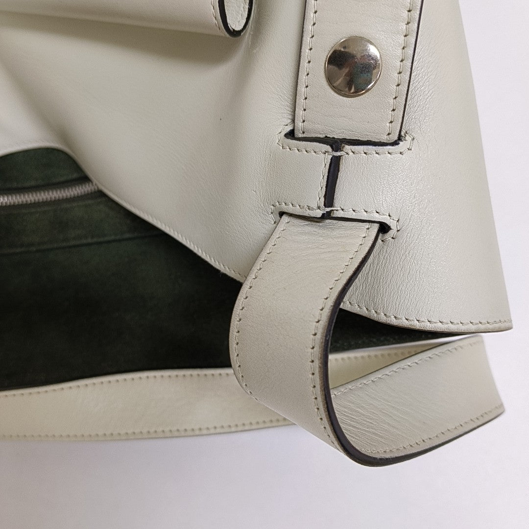 BIKER Calfskin White