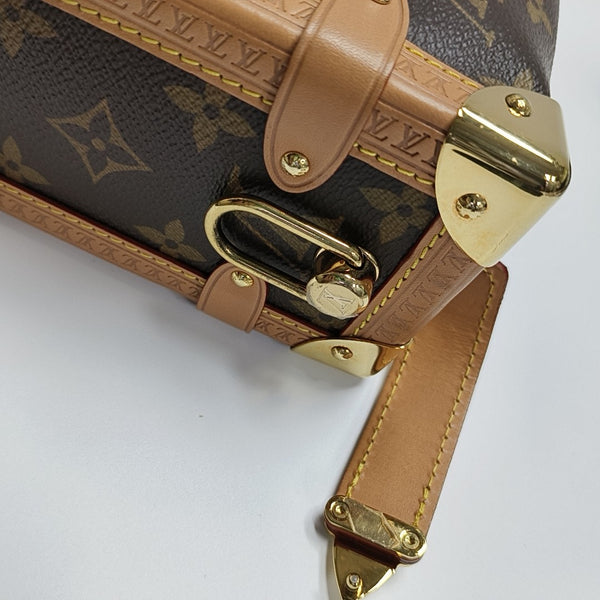 SIDE TRUNK MM Monogram Coated Canvas Brown