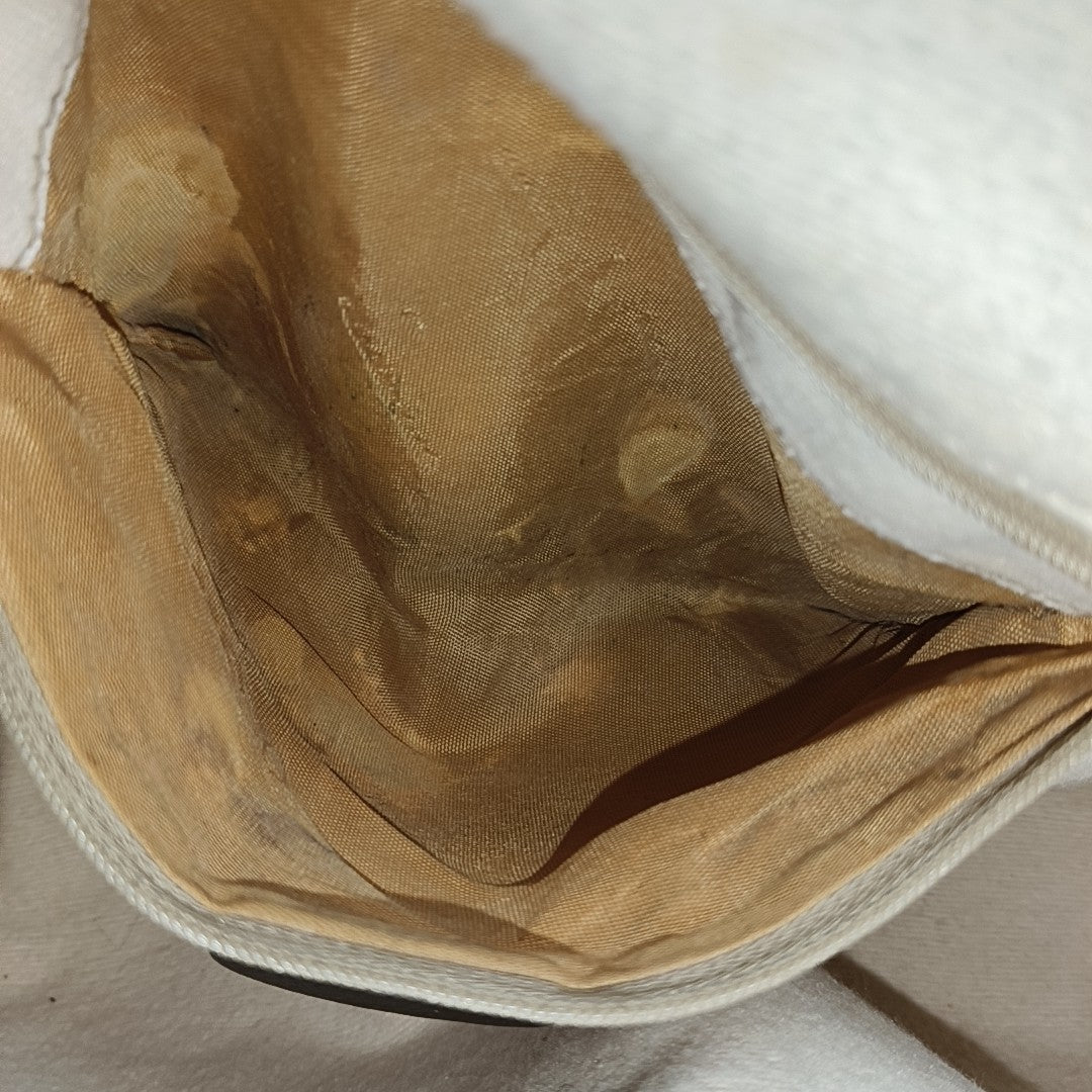 Monogram Coated Canvas Top Handle Bag Beige
