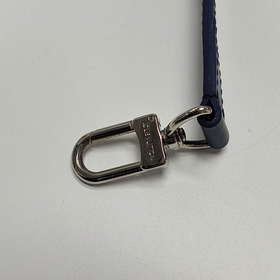 Authenticated pre-owned  KEEPALL Nano Monogram Coated Canvas Blue - Shoulder Bag at Looply
