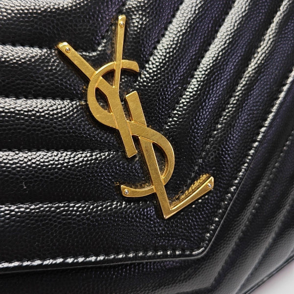 MONOGRAM Medium Chevron Calfskin Black