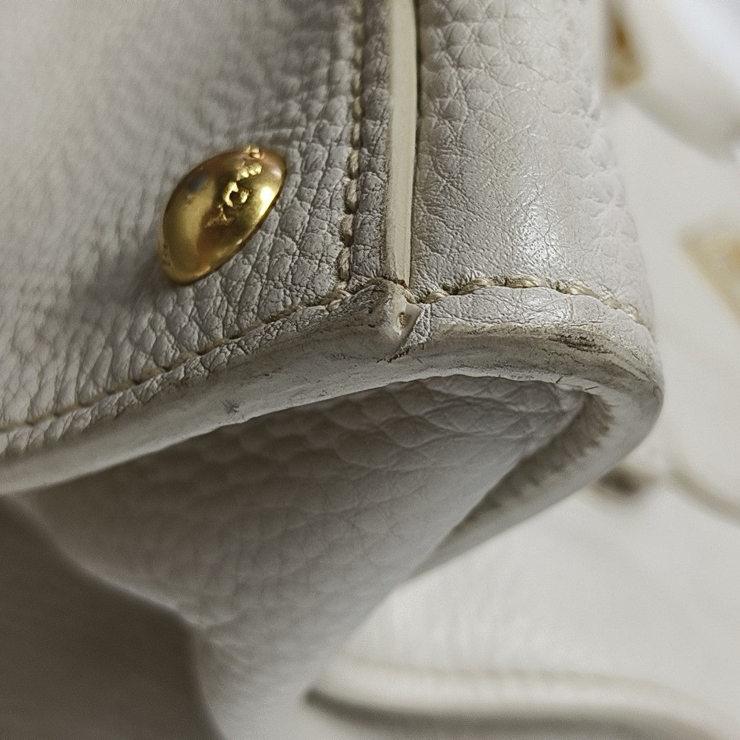 Calfskin Tote Bag White