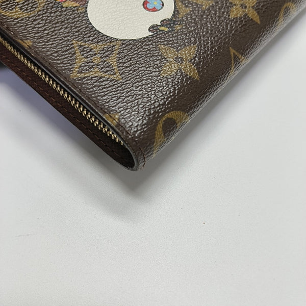 ZIPPY Monogram Coated Canvas Brown Wallet