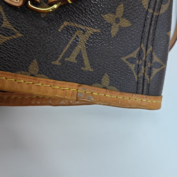 NEVERFULL MM Monogram Coated Canvas Brown