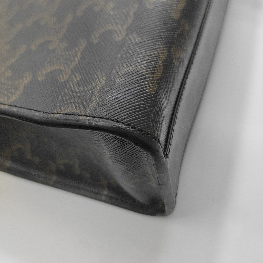 CABAS CELINE Small Coated Canvas Black