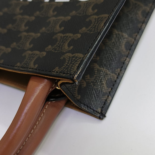 CABAS CELINE Mini Coated Canvas Brown