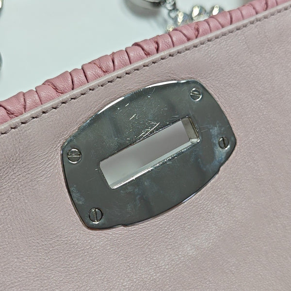 Crystal Quilted Lambskin Pink