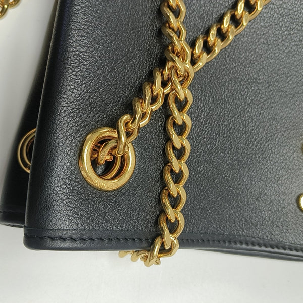 Calfskin Shoulder Bag Black