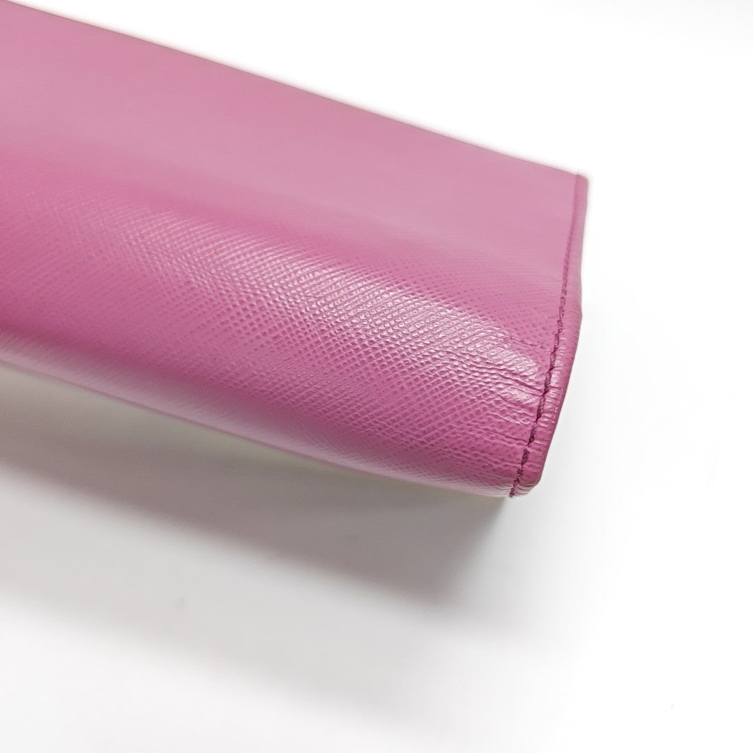 Gancio Calfskin Purple Wallet