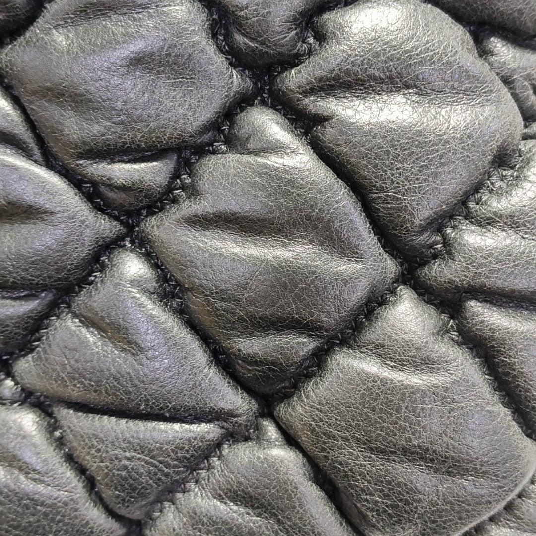Quilted Calfskin Gray