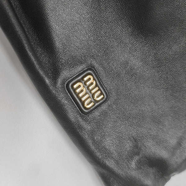 Calfskin Top Handle Bag Black