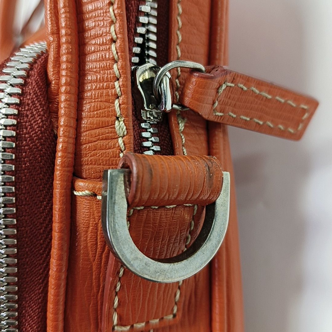 Calfskin Crossbody Bag Red