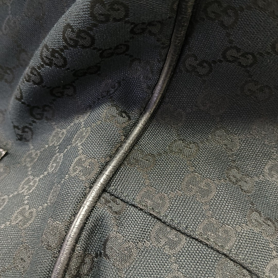 Monogram Canvas Shoulder Bag Blue